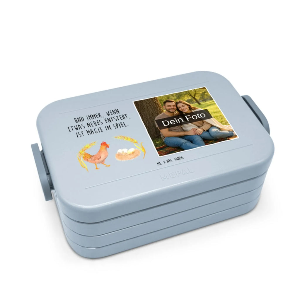 MEPAL Foto Bentobox Huhn Stolz Foto Lunchbox, Foto Brotdose, Foto Bentobox, Bauernhof, Hoftiere, Landwirt, Landwirtin, Spruch, Magie, Motivation, Hühner, Landleben, Geburt, Hof, Hahn, Henne, Schwangerschaft, Eier