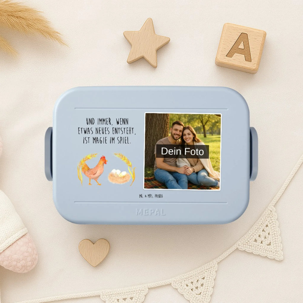 MEPAL Foto Bentobox Huhn Stolz Foto Lunchbox, Foto Brotdose, Foto Bentobox, Bauernhof, Hoftiere, Landwirt, Landwirtin, Spruch, Magie, Motivation, Hühner, Landleben, Geburt, Hof, Hahn, Henne, Schwangerschaft, Eier