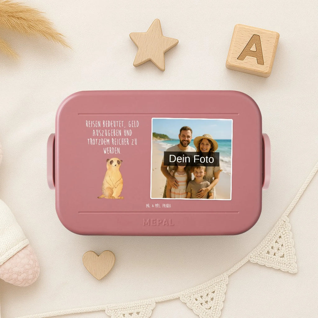 MEPAL Foto Bentobox Erdmännchen Foto Brotdose, Foto Bentobox, Foto Lunchbox, Afrika, Wildtiere, Afrikareise, Roadtrip, Traveling, Spruch, Reisen, Erdmännchen, Weltreise