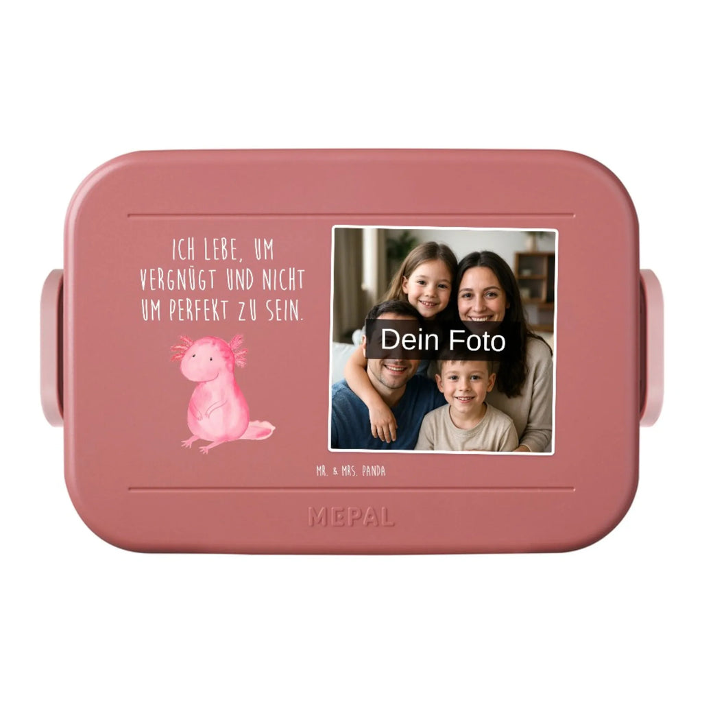 MEPAL Foto Bentobox Axolotl Niedlich Foto Brotdose, Foto Lunchbox, Foto Bentobox, Axolotl, Molch, Axolot, Lebensstil, Freundin, Weisheit, Liebe, zufrieden, fröhlich, Lebensweisheit, vergnügt