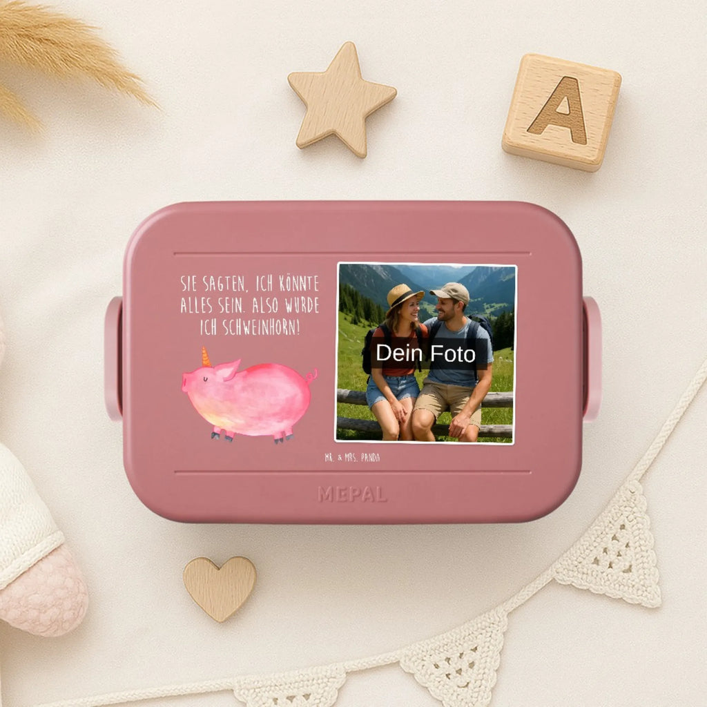 MEPAL Foto Bentobox Einhorn Schwein Foto Bentobox, Foto Lunchbox, Foto Brotdose, Einhorn, Einhörner, Einhorn Deko, Unicorn, Pig, funny, Schweinhorn, Spruch, Schwein, englisch, witzig. lustig, Spaß, english, Party, Bauer, geschenk, Piggy