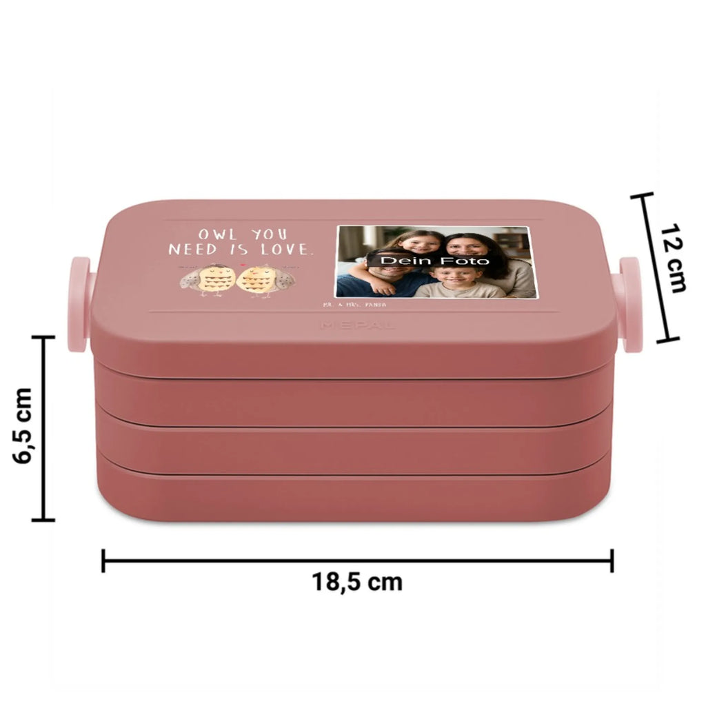 MEPAL Foto Bentobox Eulen Liebe Foto Brotdose, Foto Lunchbox, Foto Bentobox, Eule, Liebe Spruch, Freundin Geschenk, Owl, All you need is love, Eule Deko, Hochzeit Spruch, Wortspiel lustig, Freund, Liebe