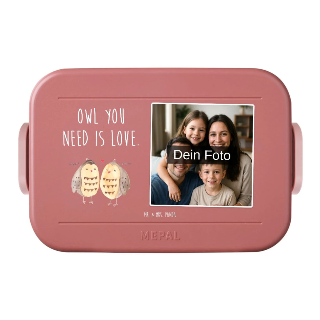 MEPAL Foto Bentobox Eulen Liebe Foto Brotdose, Foto Lunchbox, Foto Bentobox, Eule, Liebe Spruch, Freundin Geschenk, Owl, All you need is love, Eule Deko, Hochzeit Spruch, Wortspiel lustig, Freund, Liebe
