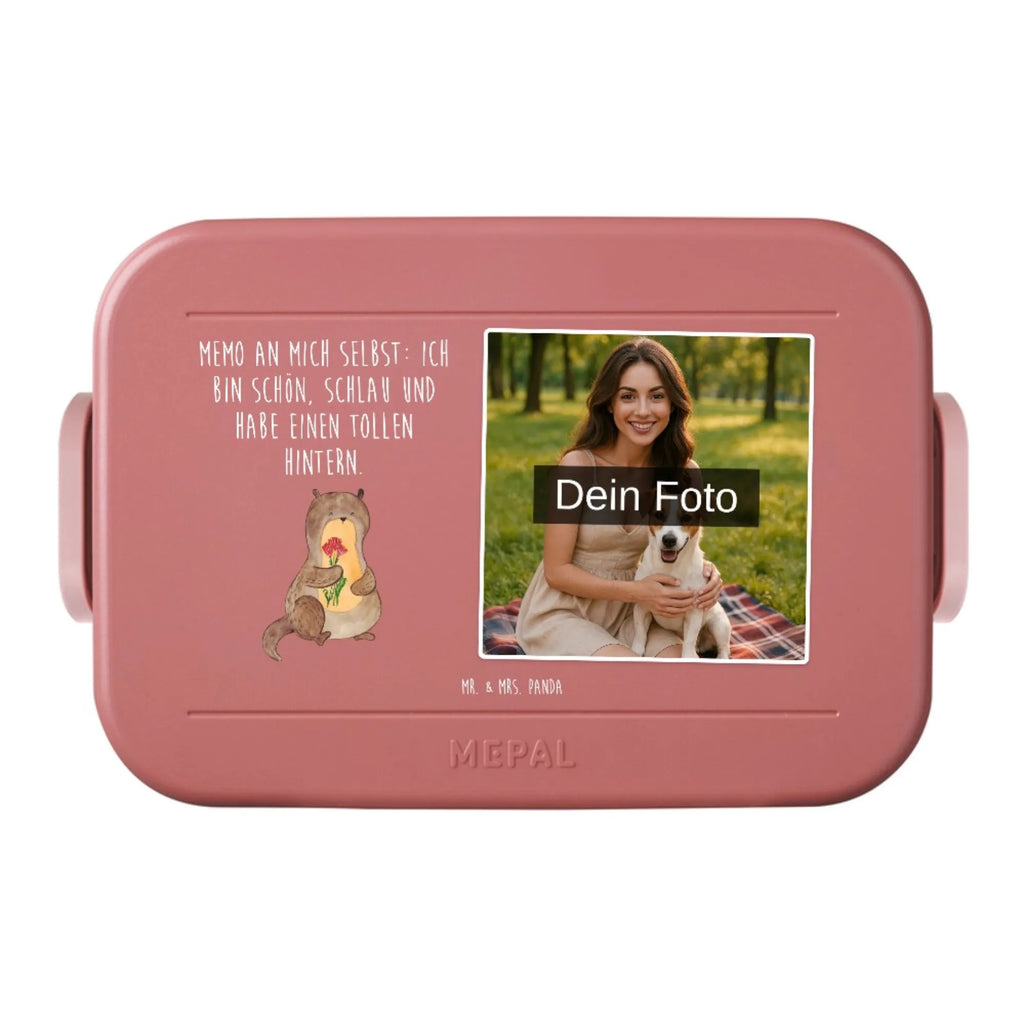 MEPAL Foto Bentobox Otter Blumenstrauß Foto Bentobox, Foto Brotdose, Foto Lunchbox, Otter, Fischotter, Seeotter, Otter Seeotter See Otter