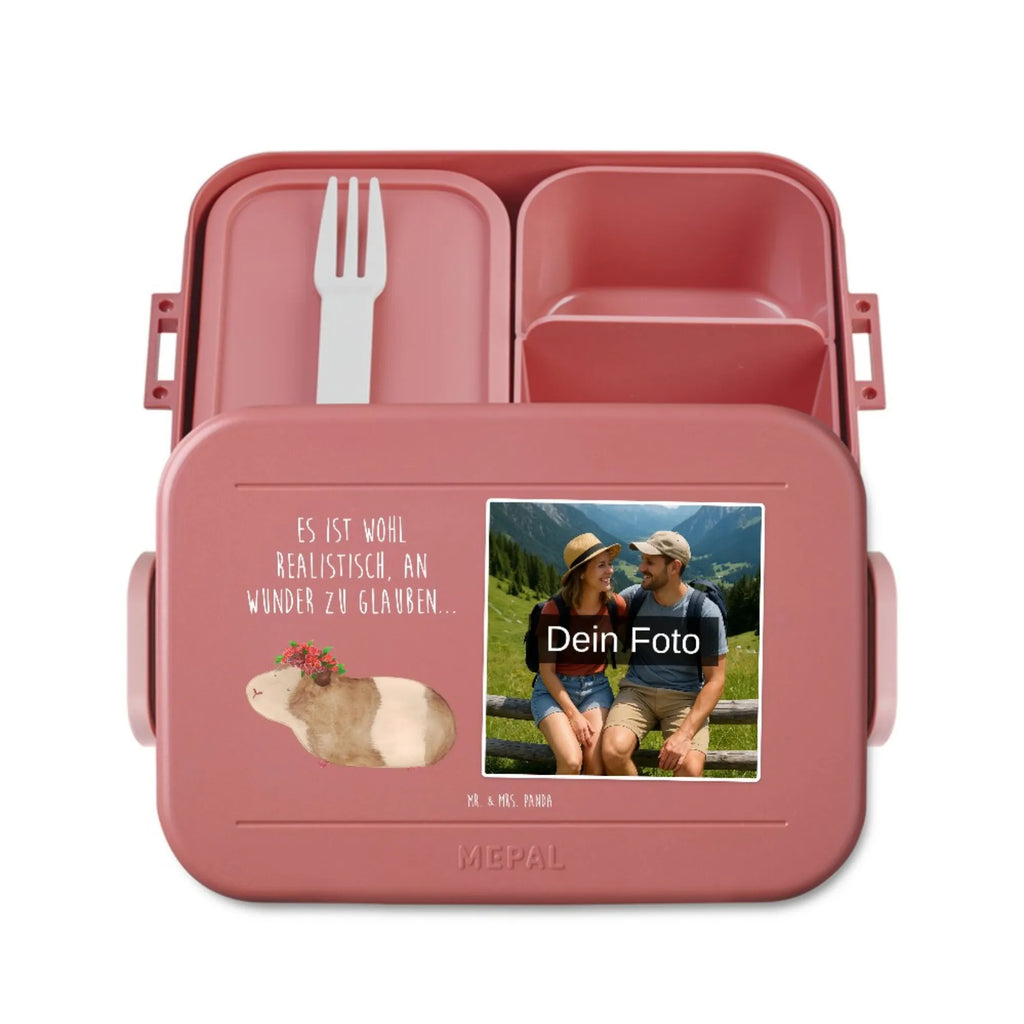 MEPAL Foto Bentobox Meerschweinchen Weisheit Foto Lunchbox, Foto Brotdose, Foto Bentobox, Tiermotive, Gute Laune, lustige Sprüche, Tiere, Wunder, Spruch, Meerschweinchen, Realität, Motivation, Wunderland, Meeries, Weisheit, Blumenkind, Meerie
