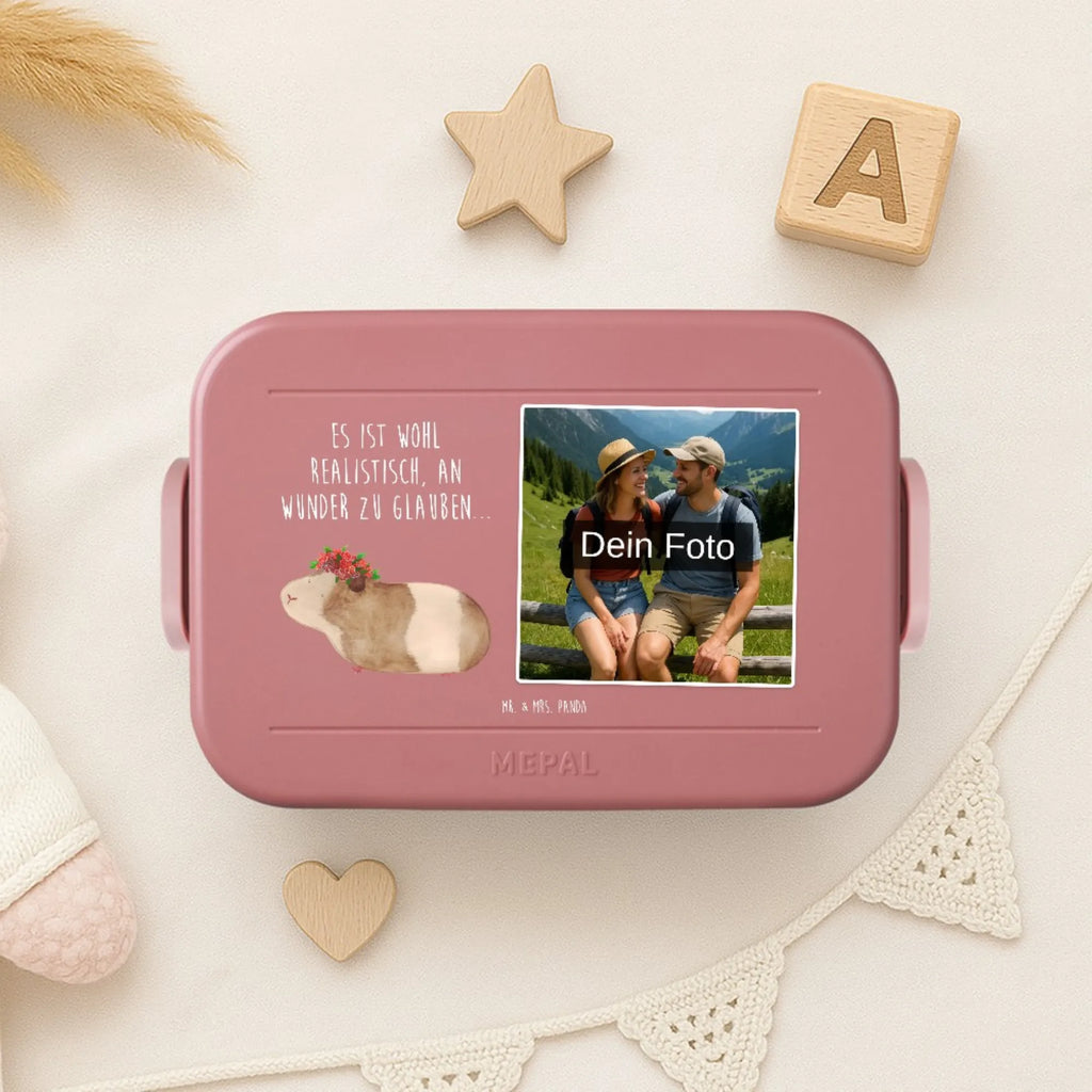 MEPAL Foto Bentobox Meerschweinchen Weisheit Foto Lunchbox, Foto Brotdose, Foto Bentobox, Tiermotive, Gute Laune, lustige Sprüche, Tiere, Wunder, Spruch, Meerschweinchen, Realität, Motivation, Wunderland, Meeries, Weisheit, Blumenkind, Meerie