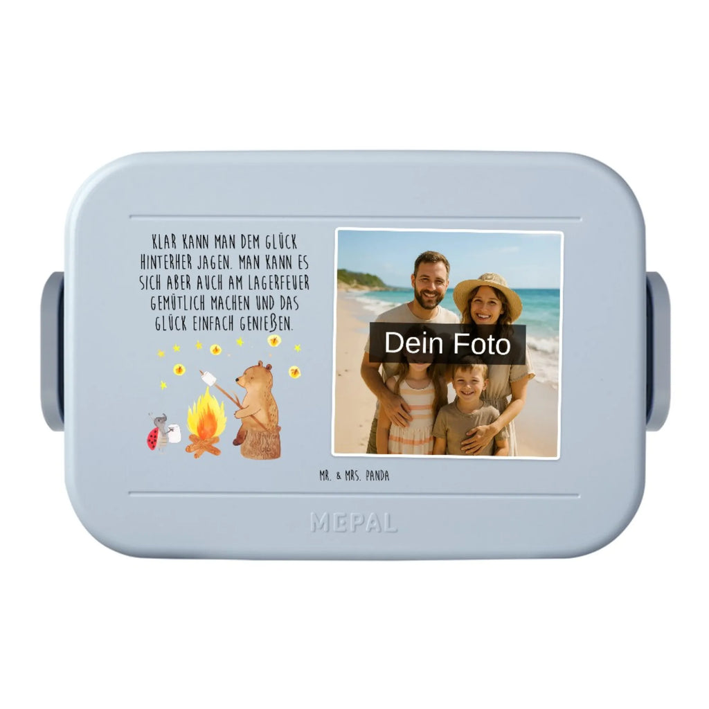 MEPAL Foto Bentobox Bär & Marienkäfer Lagerfeuer Foto Lunchbox, Foto Brotdose, Foto Bentobox, Bär, Teddy, Teddybär, Lagerfeuer