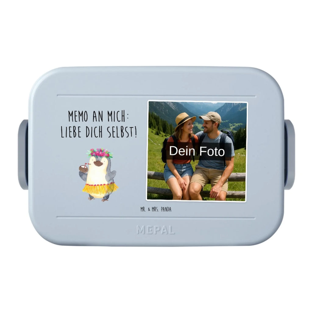 MEPAL Foto Bentobox Pinguin Kokosnuss Foto Lunchbox, Foto Brotdose, Foto Bentobox, Pinguin, Urlaub, Pinguine, Kokosnuss, Hawaii, Aloha