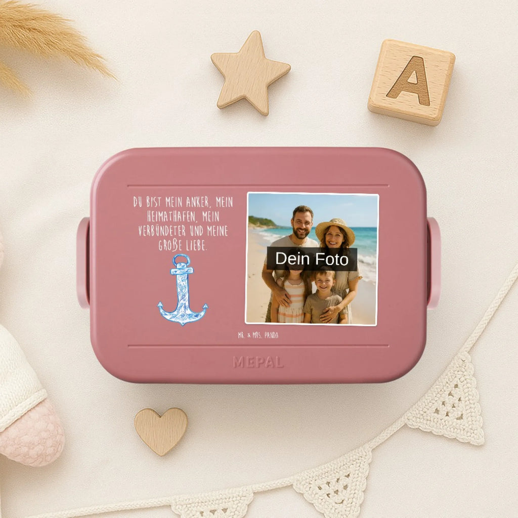 MEPAL Foto Bentobox Anker Blau Foto Brotdose, Foto Bentobox, Foto Lunchbox, Tiermotive, Gute Laune, lustige Sprüche, Tiere