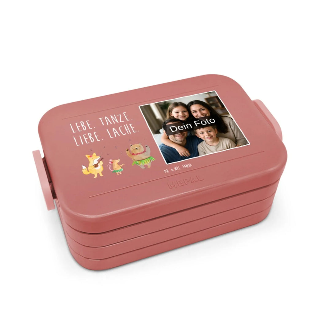 MEPAL Foto Bentobox Waldtiere Aloha Foto Lunchbox, Foto Bentobox, Foto Brotdose, Tiermotive, Gute Laune, lustige Sprüche, Tiere, Wald, Tanzen, Aloha, Igel, Lachen, Musik, Hase, Bär, Waldtiere, Leben