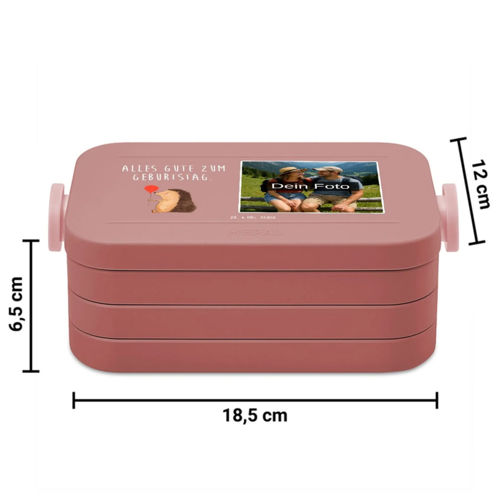 MEPAL Foto Bentobox Igel Luftballon Foto Bentobox, Foto Brotdose, Foto Lunchbox, Tiermotive, Gute Laune, lustige Sprüche, Tiere, Ballon, Geburtstag, Herzlichen Glückwunsch, Happy Birthday, Igel, Geburtstagskind, Glückwunsch