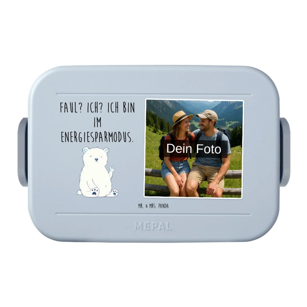 MEPAL Foto Bentobox Eisbär Faul Foto Brotdose, Foto Lunchbox, Foto Bentobox, Bär, Teddy, Teddybär, Nordpol, Arbeit, Büro, Entspannen, Homeoffice, Relaxen, Bürojob, Eisbär, Arbeitsplatz, Faul