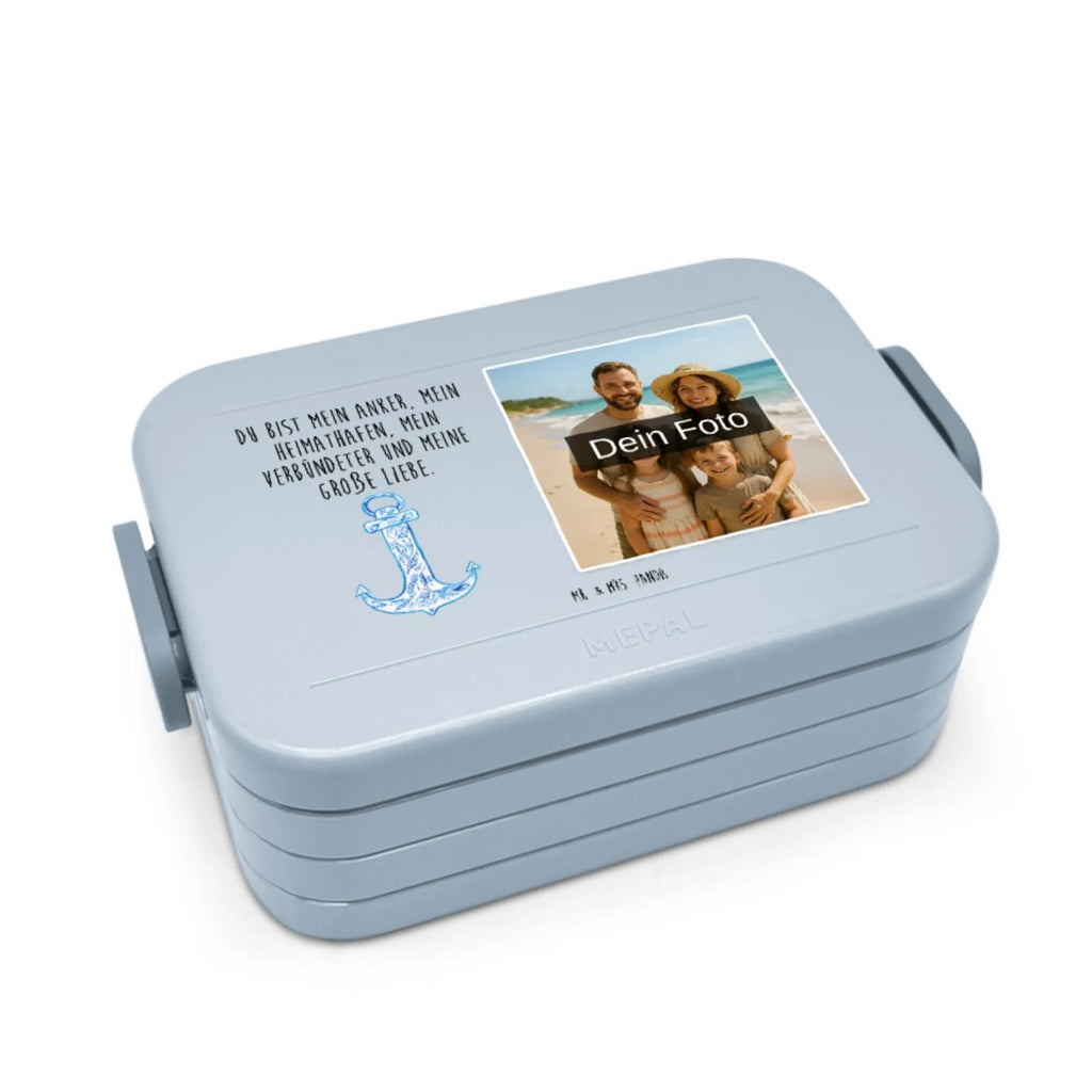 MEPAL Foto Bentobox Anker Blau Foto Brotdose, Foto Bentobox, Foto Lunchbox, Tiermotive, Gute Laune, lustige Sprüche, Tiere