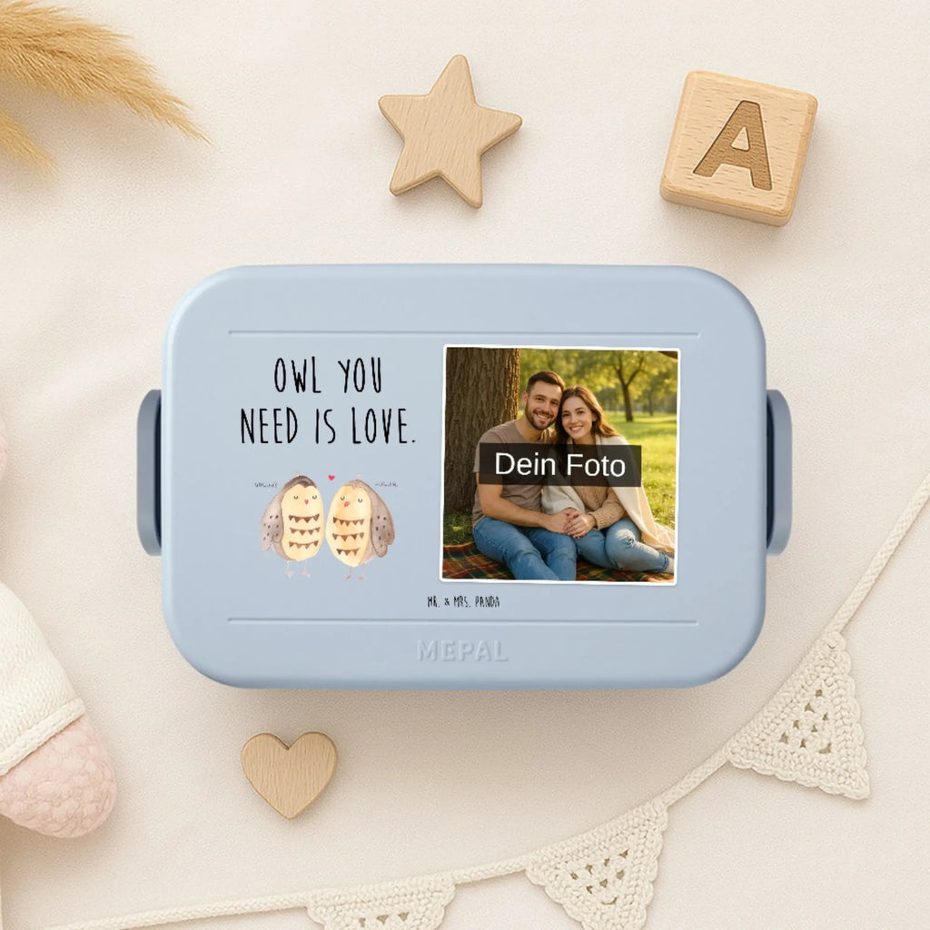 MEPAL Foto Bentobox Eulen Liebe Foto Brotdose, Foto Lunchbox, Foto Bentobox, Eule, Liebe Spruch, Freundin Geschenk, Owl, All you need is love, Eule Deko, Hochzeit Spruch, Wortspiel lustig, Freund, Liebe