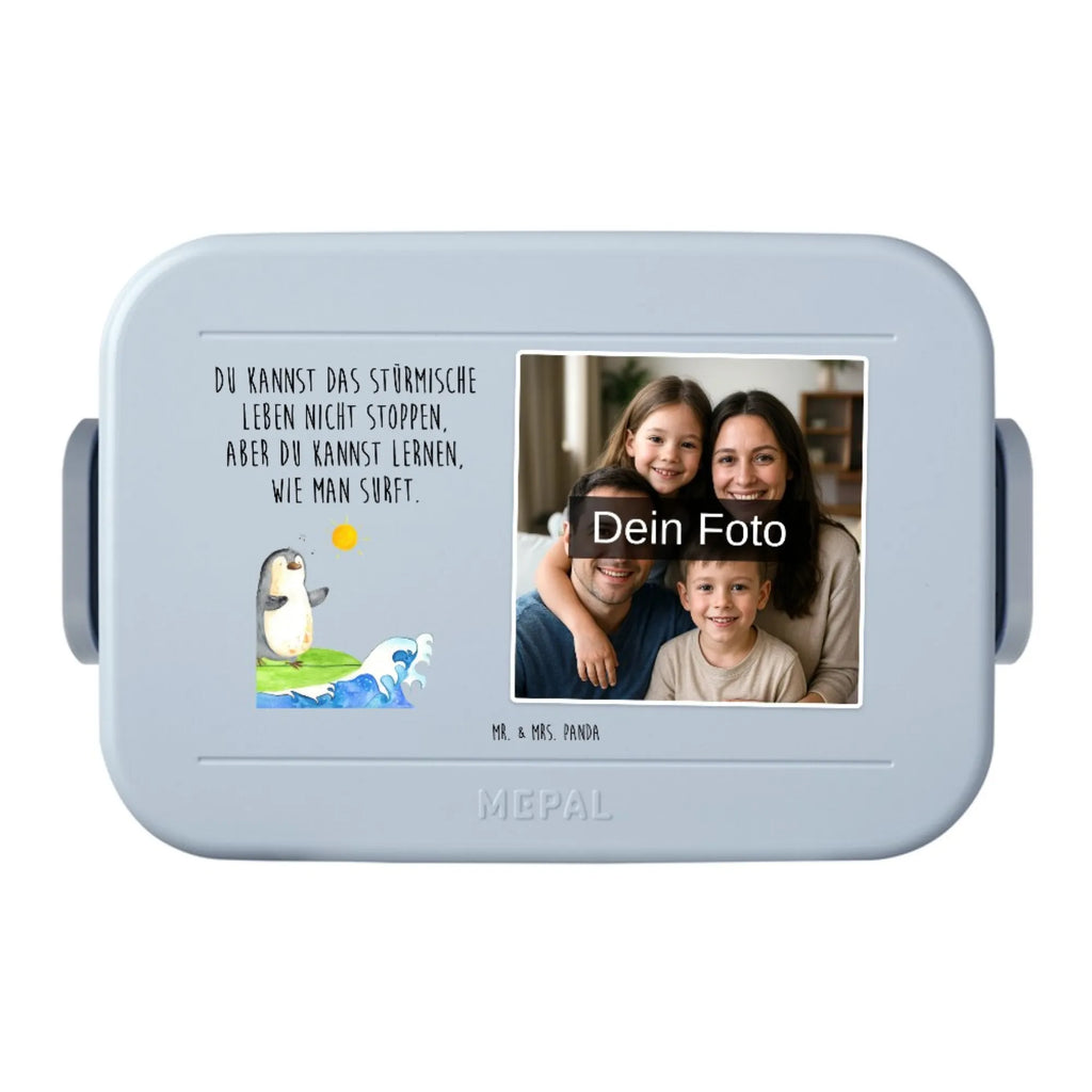 MEPAL Foto Bentobox Pinguin Surfer Foto Bentobox, Foto Brotdose, Foto Lunchbox, Pinguin, Wellen reiten, surfen, Hawaii, Pinguine, Wellen, Portugal, Urlaub, Surfer