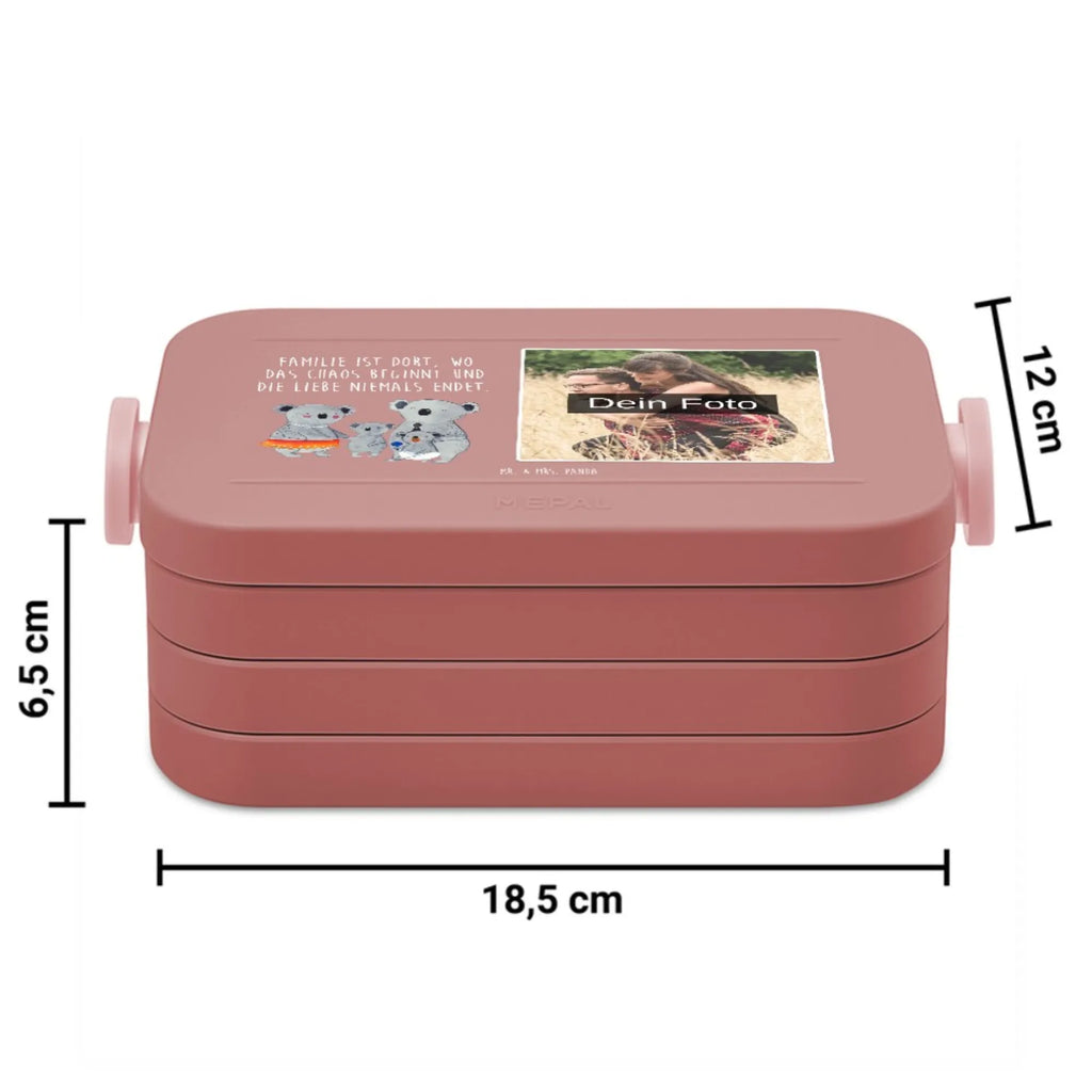 MEPAL Foto Bentobox Koala Familie Foto Brotdose, Foto Bentobox, Foto Lunchbox, Familie, Vatertag, Muttertag, Bruder, Schwester, Mama, Papa, Oma, Opa, Koala, Geschwister, Familienleben, Kinder, Koalas, Family