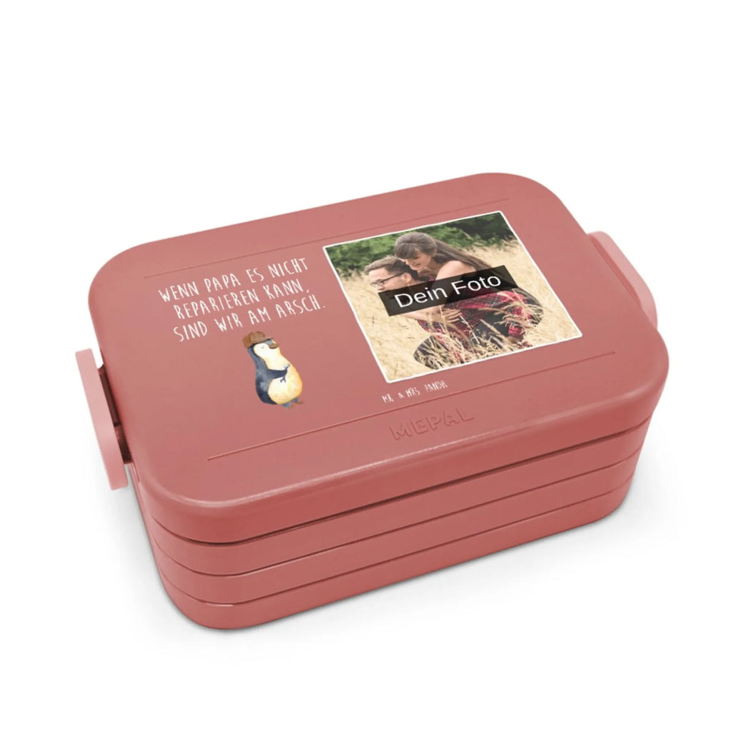 MEPAL Foto Bentobox Wenn Papa es nicht reparieren kann, sind wir am Arsch Foto Brotdose, Foto Lunchbox, Foto Bentobox, Familie, Vatertag, Muttertag, Bruder, Schwester, Mama, Papa, Oma, Opa, Vater, Bester Papa der Welt, Geschenk Papa