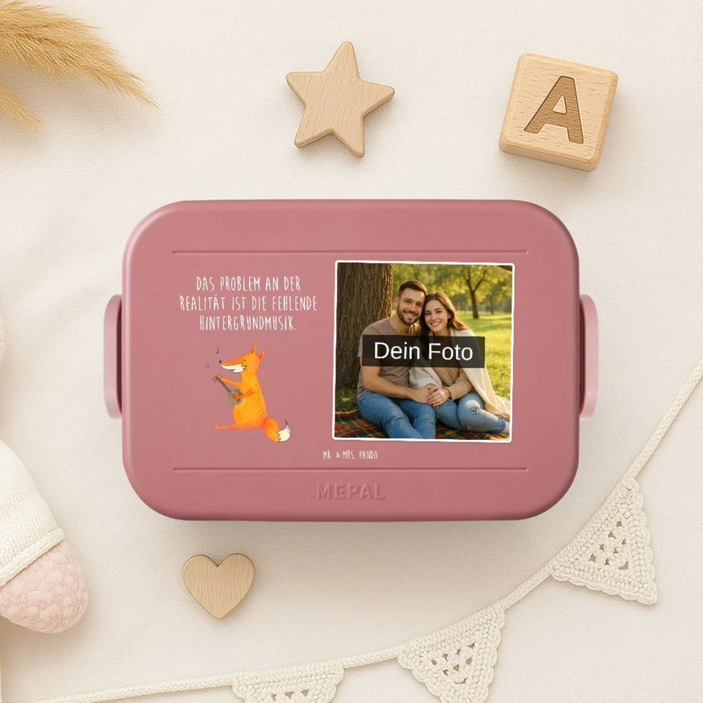 MEPAL Foto Bentobox Fuchs Gitarre Foto Bentobox, Foto Lunchbox, Foto Brotdose, Fuchs, Musik Spruch, Geschenk Musiker, Füchse, Sänger, Sängerin, Musikerin, Gitarre