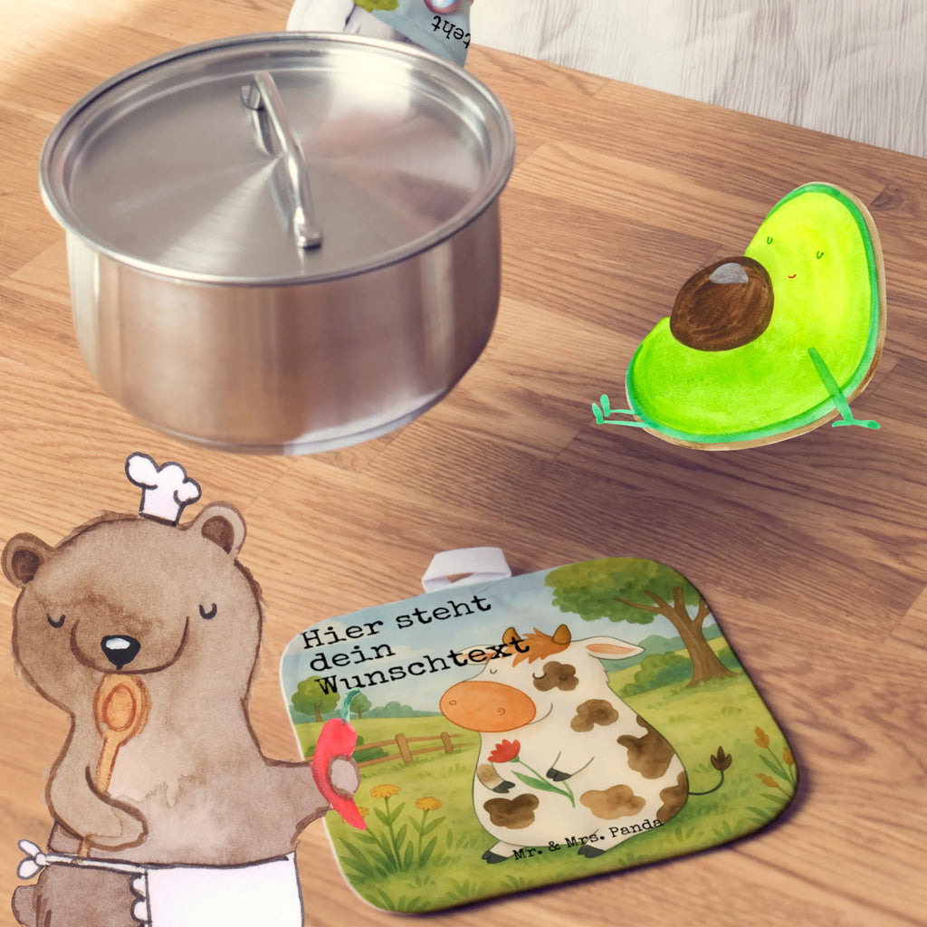 Personalisierte Topflappen Kuh Design Topflappen mit Namen, Personalisierter Ofenhandschuh, Topflappen Set personalisiert, Topflappen personalisiert, Personalisierte Topfuntersetzer, Namensaufdruck, Bauernhof, Hoftiere, Landwirt, Landwirtin, Magie, Spruch, Milchkuh, Kuh, Flausen, Milch, Motivtion, Kühe, Träume, Hof