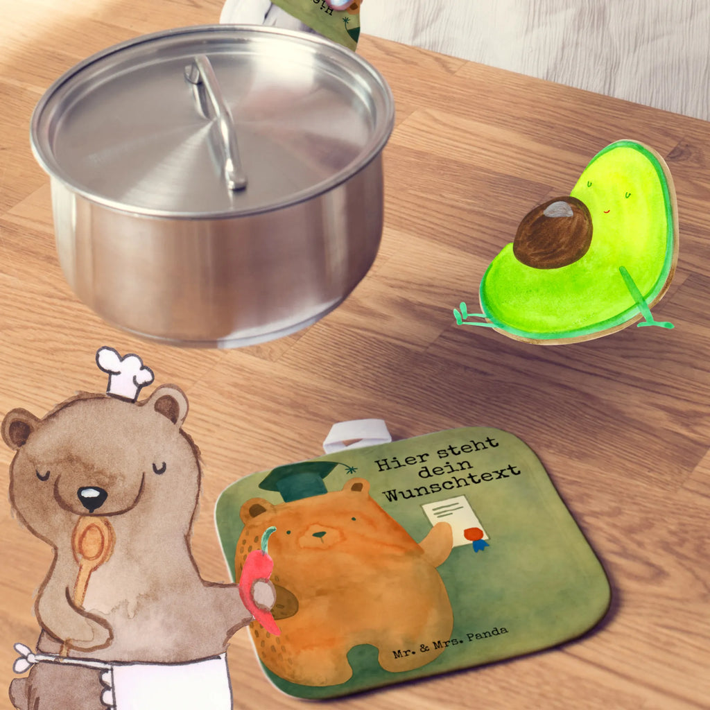 Personalisierte Topflappen Bär Prüfung Design Topflappen Set personalisiert, Personalisierte Topfuntersetzer, Topflappen personalisiert, Personalisierter Ofenhandschuh, Namensaufdruck, Topflappen mit Namen, Bär, Teddy, Teddybär, Prüfung bestanden, Abschluss, Abitur, Prüfungen, Abschlusszeugnis, Zeugnis