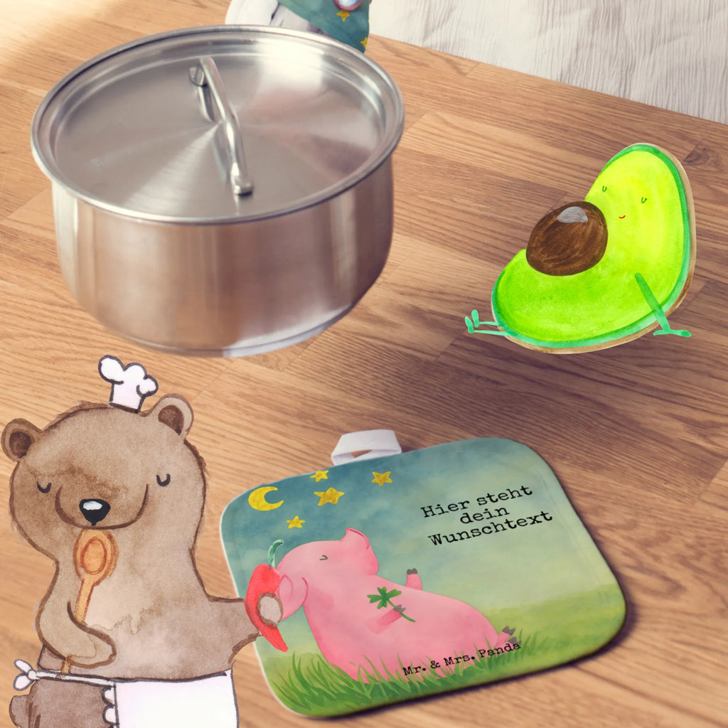 Personalisierte Topflappen Schwein Glück Design Topflappen mit Namen, Topflappen personalisiert, Topflappen Set personalisiert, Personalisierte Topfuntersetzer, Namensaufdruck, Personalisierter Ofenhandschuh, Tiermotive, Gute Laune, lustige Sprüche, Tiere, Schwein, Träume, Sernchen, Glücksschwein. Glück, Ziele, Glücksbringer, Schweinchen, Motivation, Sterne