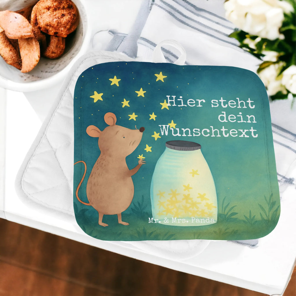 Personalisierte Topflappen Maus Sterne Design Topflappen mit Namen, Personalisierter Ofenhandschuh, Topflappen personalisiert, Namensaufdruck, Personalisierte Topfuntersetzer, Topflappen Set personalisiert, lustige Sprüche, Tiere, Tiermotive, Gute Laune, Sterne, Kind, erstes Kind, Taufe, Hoffnung, Träume, Maus, Geburtstag, Schwangerschaft, Taufgeschenk, Geburt, Wunsch, Kindergeburtstag