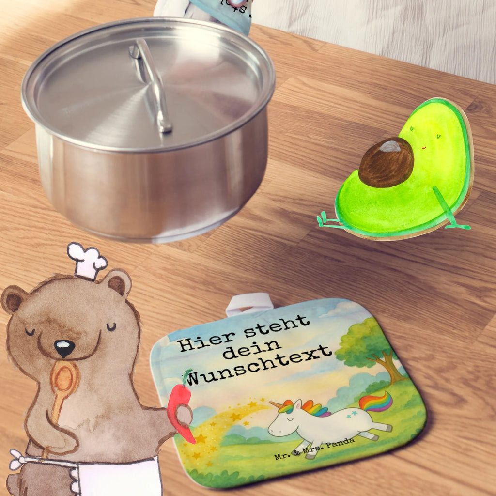 Personalisierte Topflappen Einhorn Happy Design Personalisierte Topfuntersetzer, Topflappen Set personalisiert, Namensaufdruck, Topflappen mit Namen, Topflappen personalisiert, Personalisierter Ofenhandschuh, Einhorn, Einhörner, Einhorn Deko, Unicorn, Freude, Lebensfreude, Spaß, witzig, fröhlich, Lachen, Lächeln, spannend, glücklich