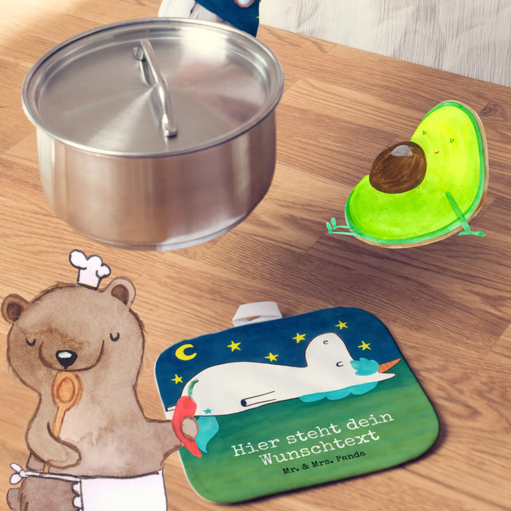 Personalisierte Topflappen Einhorn Sternenhimmel Design Topflappen Set personalisiert, Topflappen mit Namen, Topflappen personalisiert, Namensaufdruck, Personalisierter Ofenhandschuh, Personalisierte Topfuntersetzer, Einhorn, Einhörner, Einhorn Deko, Unicorn, Sterne, Sternenhimmel, Dachschaden, Verrückt