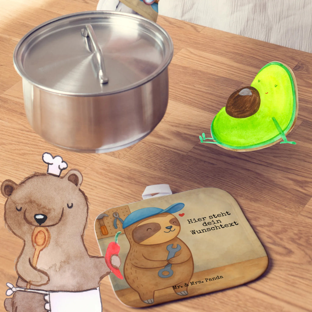 Personalisierte Topflappen Faultier Vater Design Namensaufdruck, Personalisierte Topfuntersetzer, Topflappen Set personalisiert, Topflappen personalisiert, Topflappen mit Namen, Personalisierter Ofenhandschuh, Vatertag Geschenk, Papa Geschenke, Vater Geburtstag, Papi Geschenk, Vater Handwerker, Vatertag, Vater Geschenk, Papa Geschenk