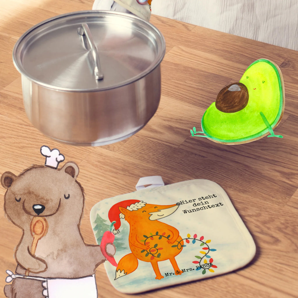 Personalisierte Topflappen Fuchs Weihnachten Design Personalisierte Topfuntersetzer, Personalisierter Ofenhandschuh, Topflappen mit Namen, Topflappen Set personalisiert, Topflappen personalisiert, Namensaufdruck, Winter, Weihnachten, Weihnachtsdeko, Nikolaus, Advent, Heiligabend, Wintermotiv, Weihnachtsmann, Spruch schön, Geschenk Weihnachten, Füchse, Fuchs, Weihnachtszeit