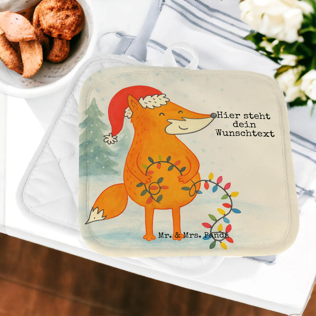 Personalisierte Topflappen Fuchs Weihnachten Design Personalisierte Topfuntersetzer, Personalisierter Ofenhandschuh, Topflappen mit Namen, Topflappen Set personalisiert, Topflappen personalisiert, Namensaufdruck, Winter, Weihnachten, Weihnachtsdeko, Nikolaus, Advent, Heiligabend, Wintermotiv, Weihnachtsmann, Spruch schön, Geschenk Weihnachten, Füchse, Fuchs, Weihnachtszeit
