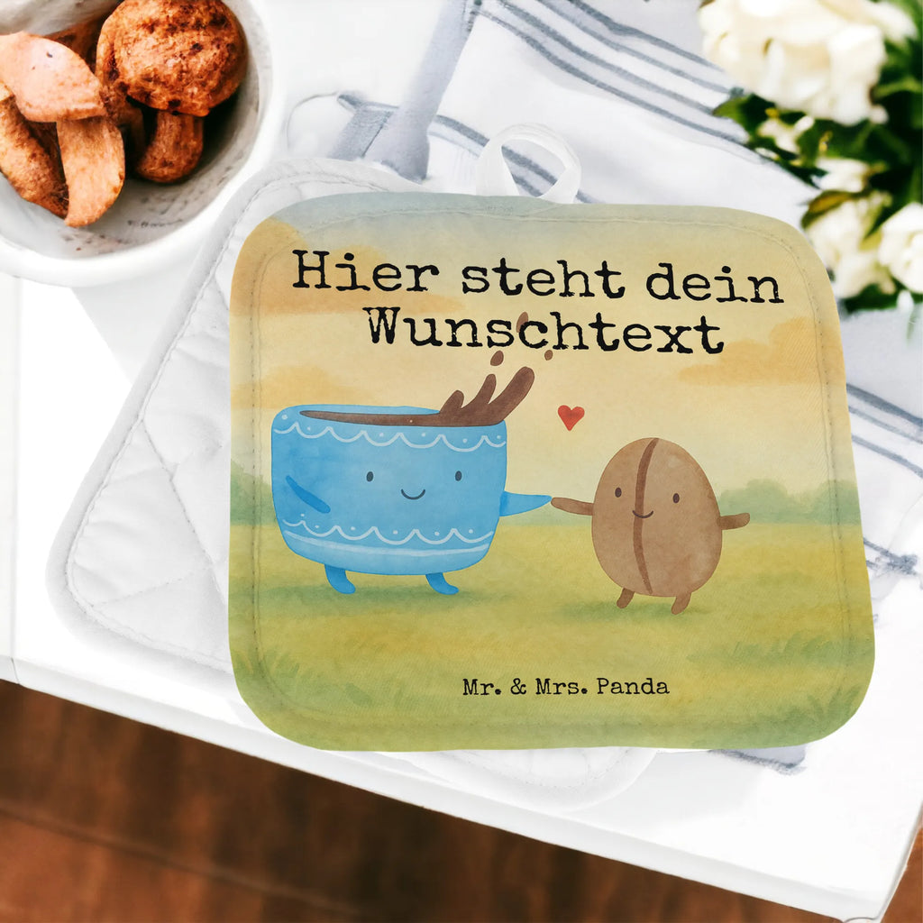 Personalisierte Topflappen Kaffee Bohne Design Personalisierte Topfuntersetzer, Namensaufdruck, Topflappen Set personalisiert, Personalisierter Ofenhandschuh, Topflappen personalisiert, Topflappen mit Namen, Tiermotive, Gute Laune, lustige Sprüche, Tiere, Zufriedenheit, Kaffeebohne, Kaffee, Genuss, Glück