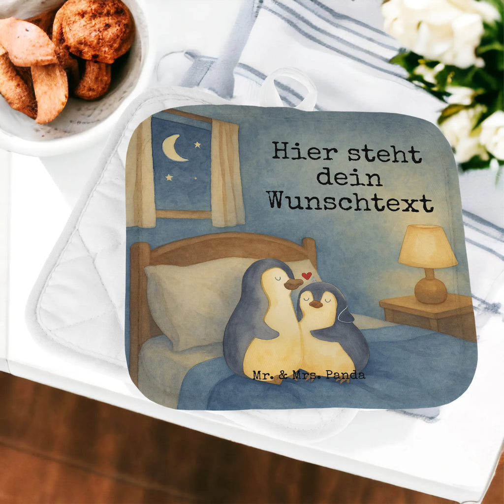 Personalisierte Topflappen Pinguine Einschlafen Design Topflappen personalisiert, Namensaufdruck, Topflappen mit Namen, Topflappen Set personalisiert, Personalisierter Ofenhandschuh, Personalisierte Topfuntersetzer, Liebe, Partner, Freund, Freundin, Ehemann, Ehefrau, Heiraten, Verlobung, Heiratsantrag, Liebesgeschenk, Jahrestag, Hocheitstag, Hochzeitstag, Liebesbeweis, Valentinstag, für Männer, Geschenk für Frauen, Geschenk für Partner, Geschenk für Freundin, Mitbringsel, für Ehemann