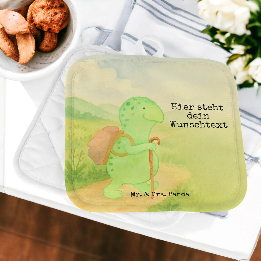 Personalisierte Topflappen Schildkröte Wanderer Design Topflappen Set personalisiert, Topflappen personalisiert, Namensaufdruck, Personalisierter Ofenhandschuh, Personalisierte Topfuntersetzer, Topflappen mit Namen, Schildkröte, Motivation, Neuanfang, Motivationssprüche, Schildkröten, Motivationsspruch