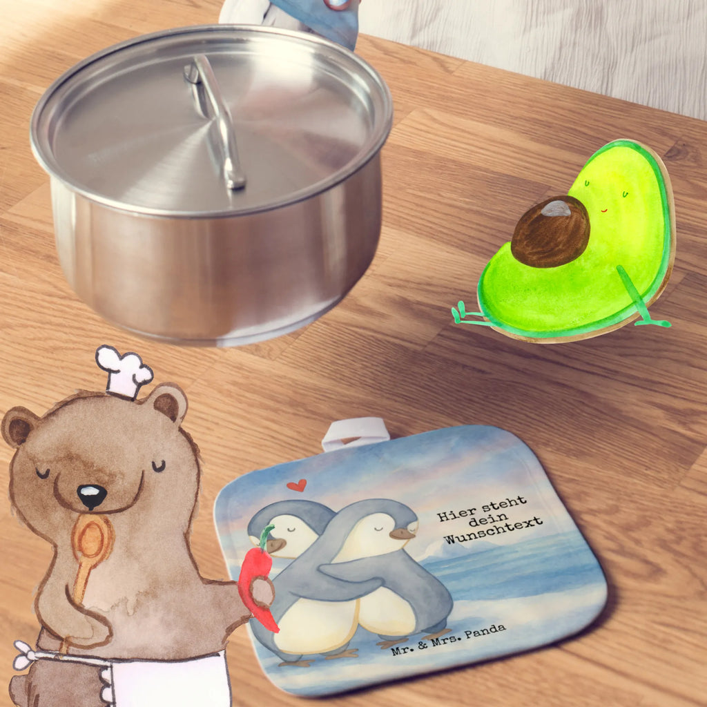 Personalisierte Topflappen Pinguine Kuscheln Design Topflappen mit Namen, Namensaufdruck, Topflappen Set personalisiert, Personalisierter Ofenhandschuh, Personalisierte Topfuntersetzer, Topflappen personalisiert, Liebe, Partner, Freund, Freundin, Ehemann, Ehefrau, Heiraten, Verlobung, Heiratsantrag, Liebesgeschenk, Jahrestag, Hocheitstag, Mitbringsel, für Männer, Geschenk für Partner, Geschenk für Frauen, Liebesbeweis, für Ehemann, Geschenk für Freundin, Hochzeitstag, Valentinstag