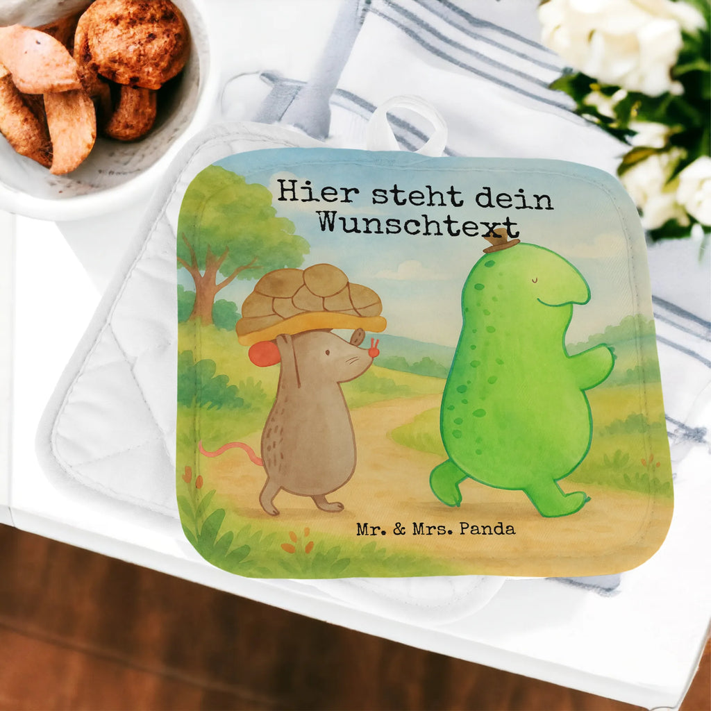 Personalisierte Topflappen Schildkröte Maus Design Personalisierte Topfuntersetzer, Personalisierter Ofenhandschuh, Namensaufdruck, Topflappen mit Namen, Topflappen Set personalisiert, Topflappen personalisiert, Schildkröte, Maus, beste Freunde, beste Freundinnen, Freundinnen, Freunde