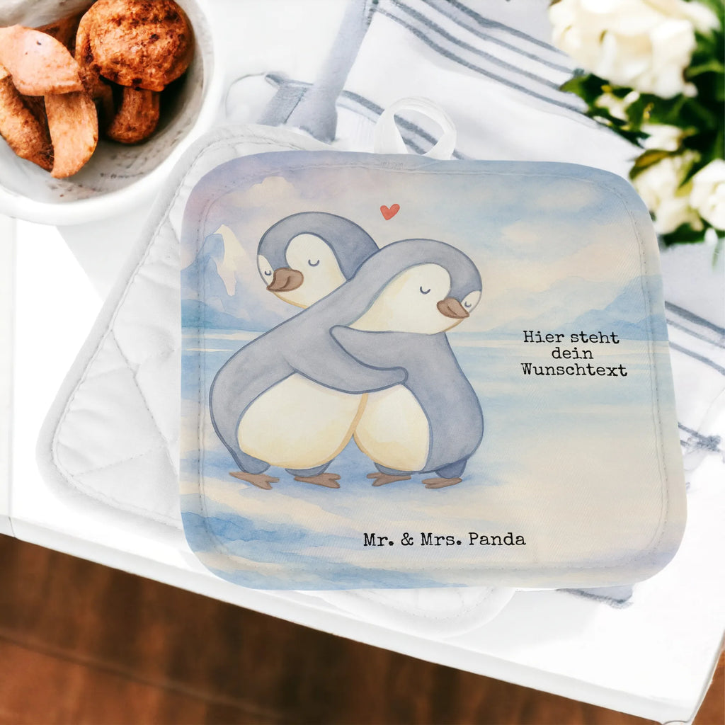Personalisierte Topflappen Pinguine Kuscheln Design Topflappen personalisiert, Personalisierte Topfuntersetzer, Personalisierter Ofenhandschuh, Topflappen mit Namen, Topflappen Set personalisiert, Namensaufdruck, Liebe, Partner, Freund, Freundin, Ehemann, Ehefrau, Heiraten, Verlobung, Heiratsantrag, Liebesgeschenk, Jahrestag, Hocheitstag, für Ehemann, Valentinstag, für Männer, Geschenk für Frauen, Hochzeitstag, Geschenk für Partner, Mitbringsel, Geschenk für Freundin, Liebesbeweis