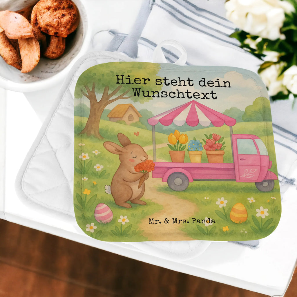 Personalisierte Topflappen Osterhase Blumenwagen Design Personalisierte Topfuntersetzer, Topflappen Set personalisiert, Namensaufdruck, Topflappen personalisiert, Topflappen mit Namen, Personalisierter Ofenhandschuh, Ostern, Osterhase, Ostergeschenke, Osternest, Osterdeko, Geschenke zu Ostern, Ostern Geschenk, Ostergeschenke Kinder, Ostern Kinder, Tulpen, Blumen