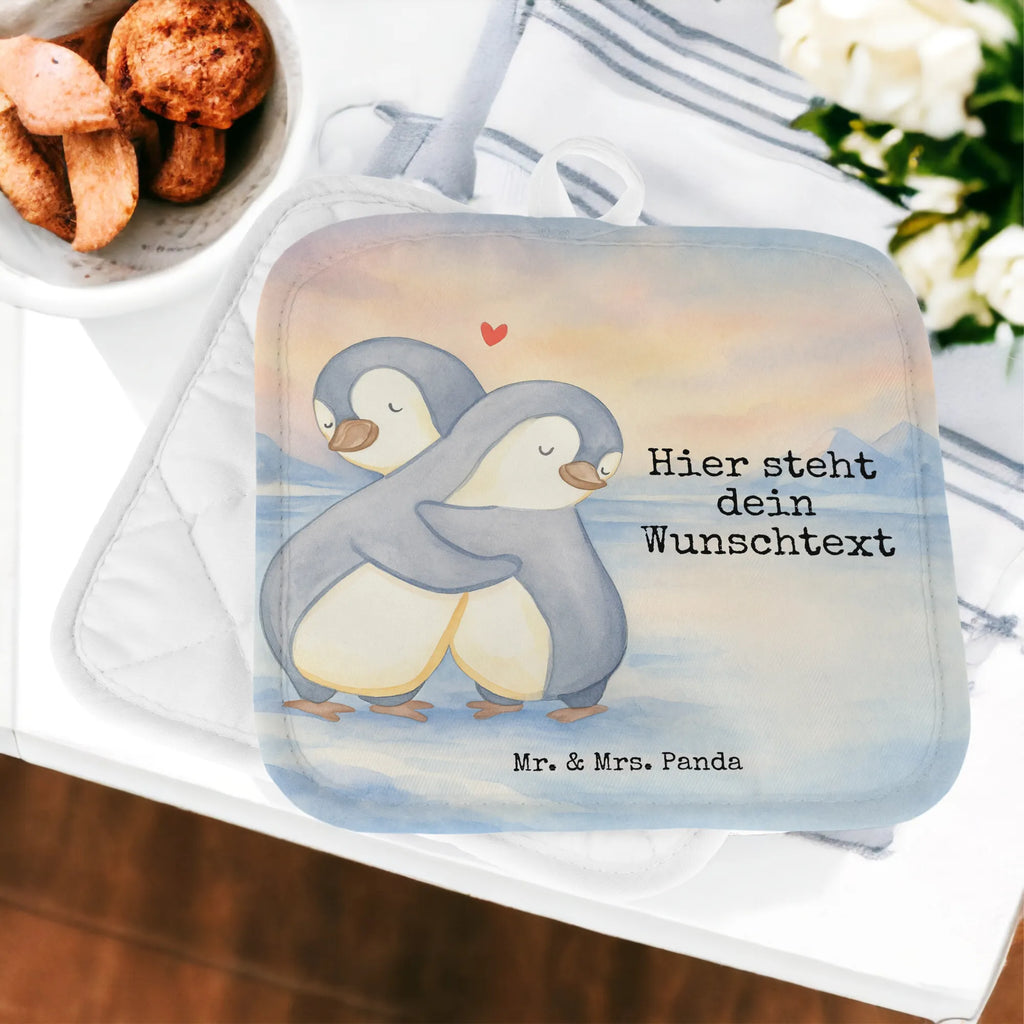 Personalisierte Topflappen Pinguine Kuscheln Design Topflappen personalisiert, Namensaufdruck, Personalisierte Topfuntersetzer, Topflappen mit Namen, Personalisierter Ofenhandschuh, Topflappen Set personalisiert, Liebe, Partner, Freund, Freundin, Ehemann, Ehefrau, Heiraten, Verlobung, Heiratsantrag, Liebesgeschenk, Jahrestag, Hocheitstag, Valentinstag, für Männer, Geschenk für Frauen, Mitbringsel, Liebesbeweis, Geschenk für Partner, für Ehemann, Hochzeitstag, Geschenk für Freundin