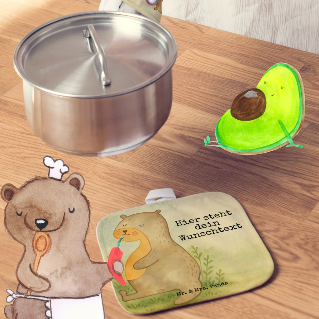 Personalisierte Topflappen Otter Bauch Design Topflappen Set personalisiert, Namensaufdruck, Personalisierter Ofenhandschuh, Topflappen mit Namen, Personalisierte Topfuntersetzer, Topflappen personalisiert, Otter, Fischotter, Seeotter, Otter Seeotter See Otter