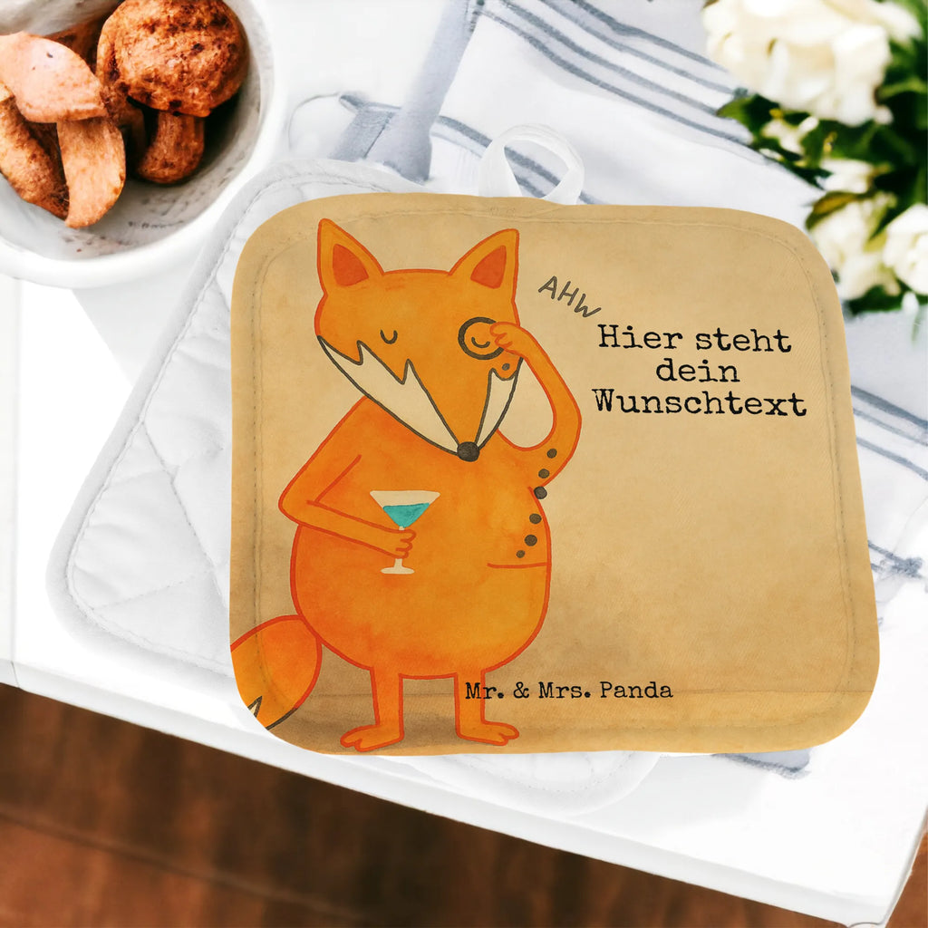 Personalisierte Topflappen Fuchs Lord Design Topflappen mit Namen, Personalisierter Ofenhandschuh, Topflappen Set personalisiert, Namensaufdruck, Topflappen personalisiert, Personalisierte Topfuntersetzer, Fuchs, Liebeskummer Geschenk, tröstende Worte, Spruch lustig, Problemlösung, Motivation Spruch, Füchse