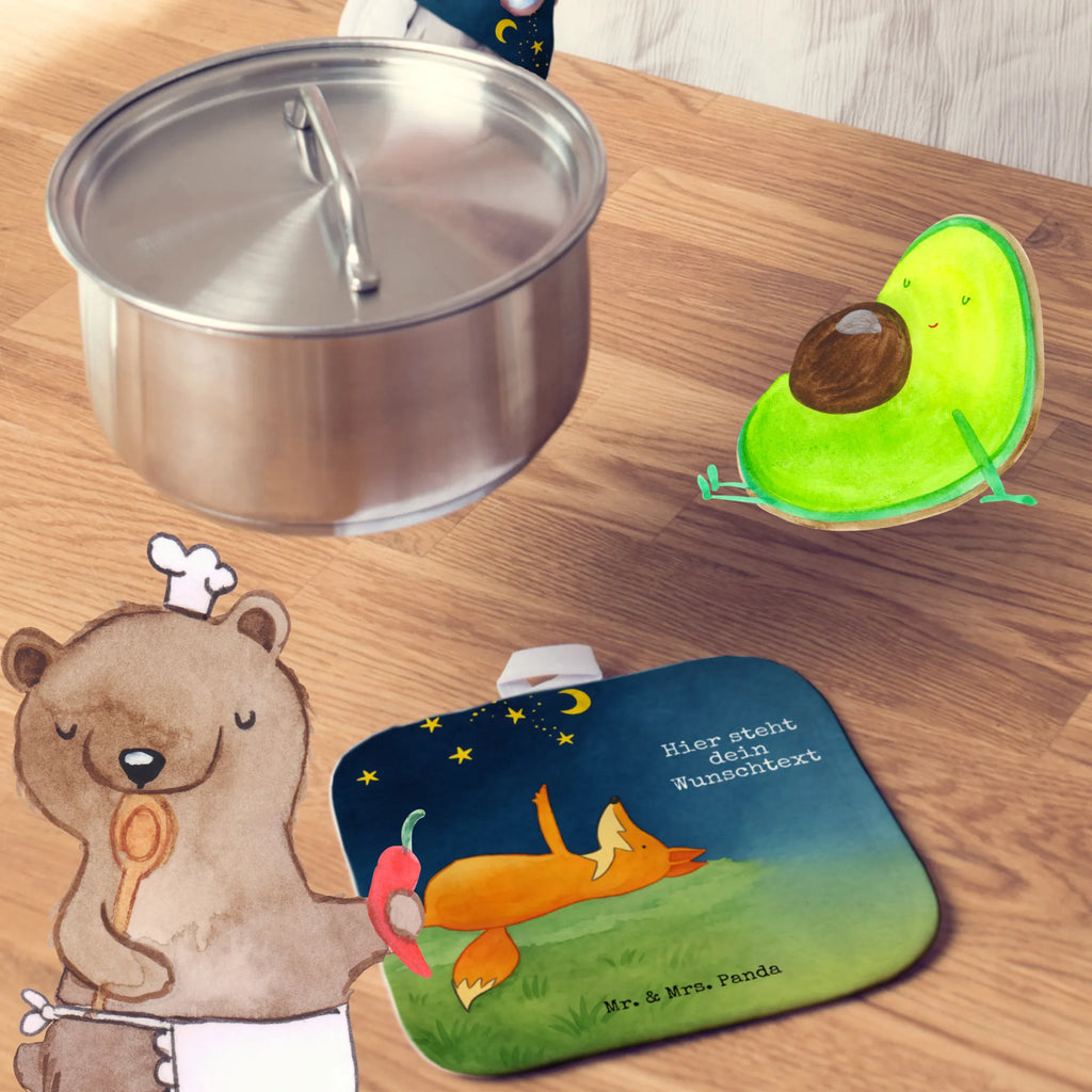 Personalisierte Topflappen Fuchs Sterne Design Topflappen mit Namen, Personalisierter Ofenhandschuh, Topflappen Set personalisiert, Personalisierte Topfuntersetzer, Namensaufdruck, Topflappen personalisiert, Fuchs, Spruch schön, tröstende Worte, Spruch positiv, Always Look on the Bright Side of Life, Füchse, Romantik