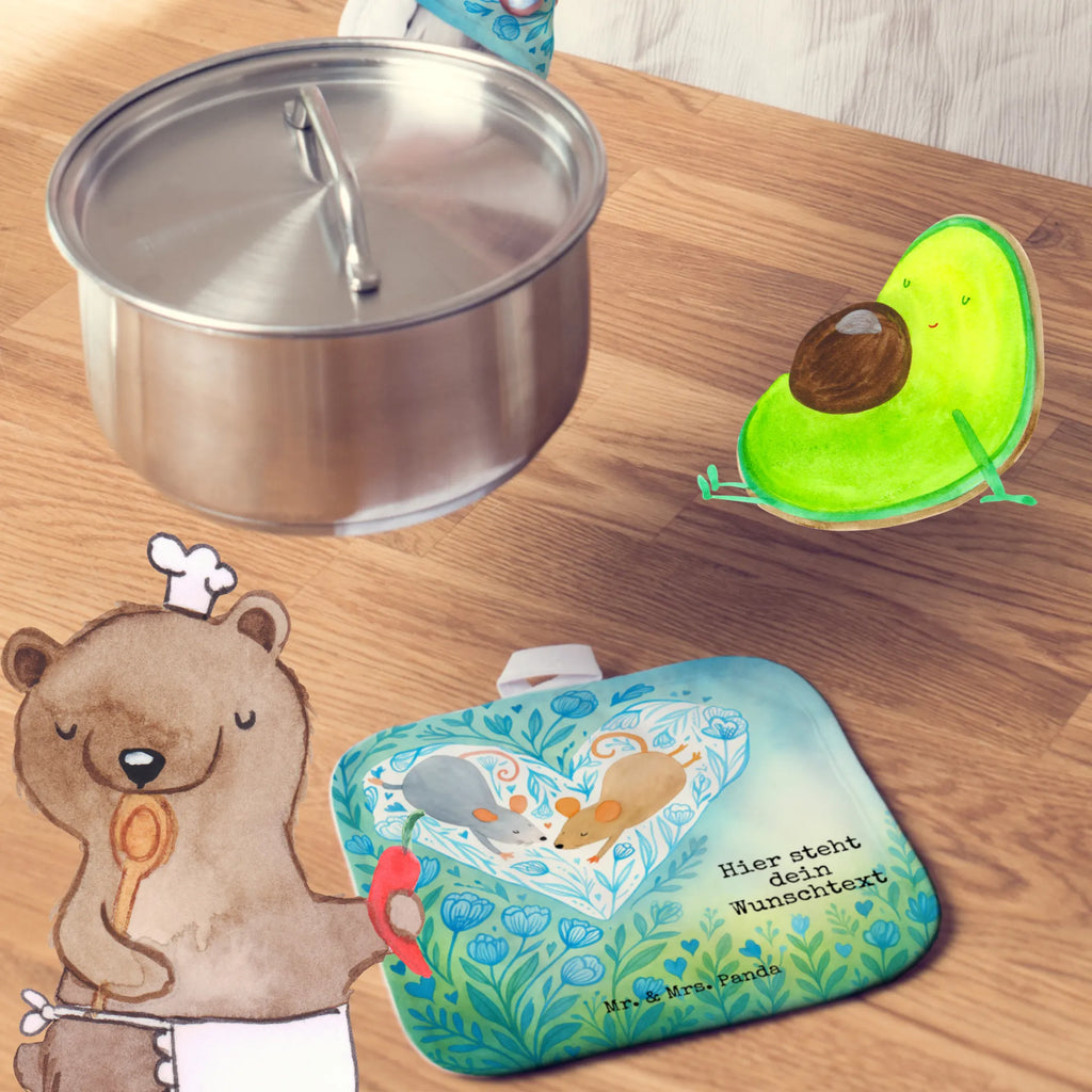 Personalisierte Topflappen Mäuse Herz Design Personalisierter Ofenhandschuh, Personalisierte Topfuntersetzer, Topflappen mit Namen, Topflappen Set personalisiert, Namensaufdruck, Topflappen personalisiert, Liebe, Partner, Freund, Freundin, Ehemann, Ehefrau, Heiraten, Verlobung, Heiratsantrag, Liebesgeschenk, Jahrestag, Hocheitstag, Liebesbotschaft, Mäuse, Lieblingsmensch, Hochzeit, Liebesbeweis, Love, Gemeinsamkeit, Geschenk für zwei, Maus