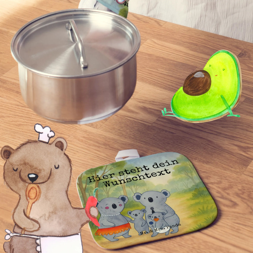 Personalisierte Topflappen Koala Familie Design Topflappen mit Namen, Personalisierte Topfuntersetzer, Topflappen Set personalisiert, Personalisierter Ofenhandschuh, Topflappen personalisiert, Namensaufdruck, Familie, Vatertag, Muttertag, Bruder, Schwester, Mama, Papa, Oma, Opa, Geschwister, Koala, Family, Koalas, Kinder, Familienleben