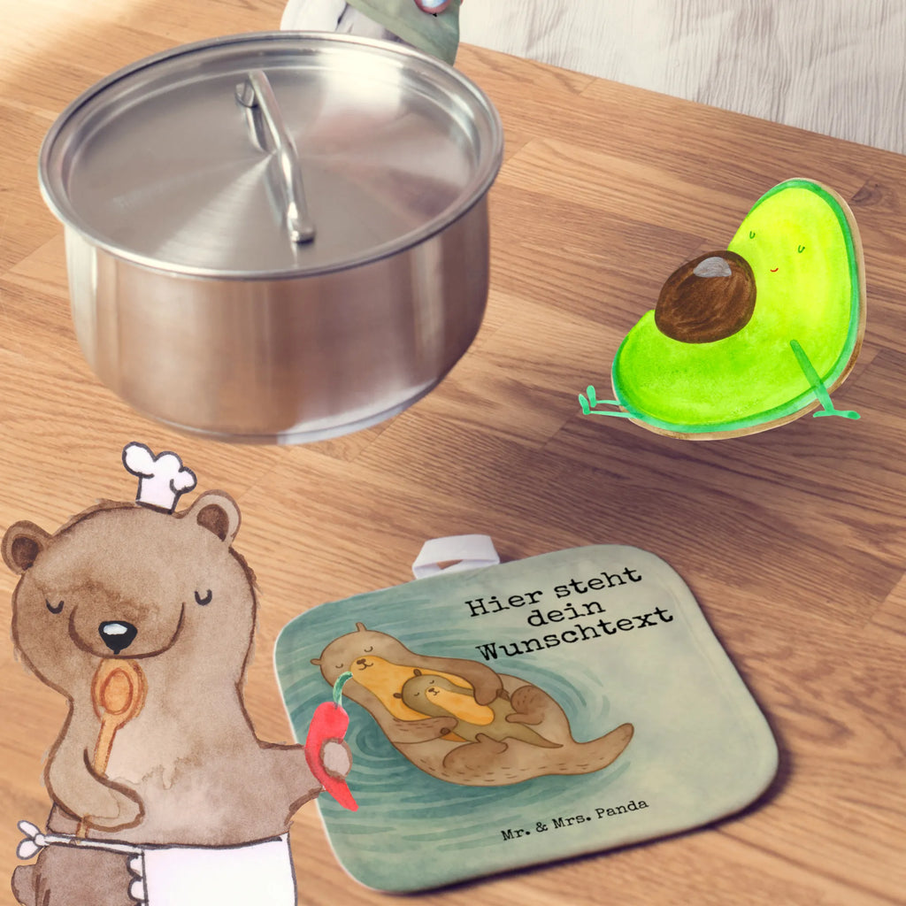 Personalisierte Topflappen Otter Kind Design Namensaufdruck, Personalisierter Ofenhandschuh, Topflappen personalisiert, Topflappen mit Namen, Personalisierte Topfuntersetzer, Topflappen Set personalisiert, Otter, Fischotter, Seeotter, Otter Seeotter See Otter