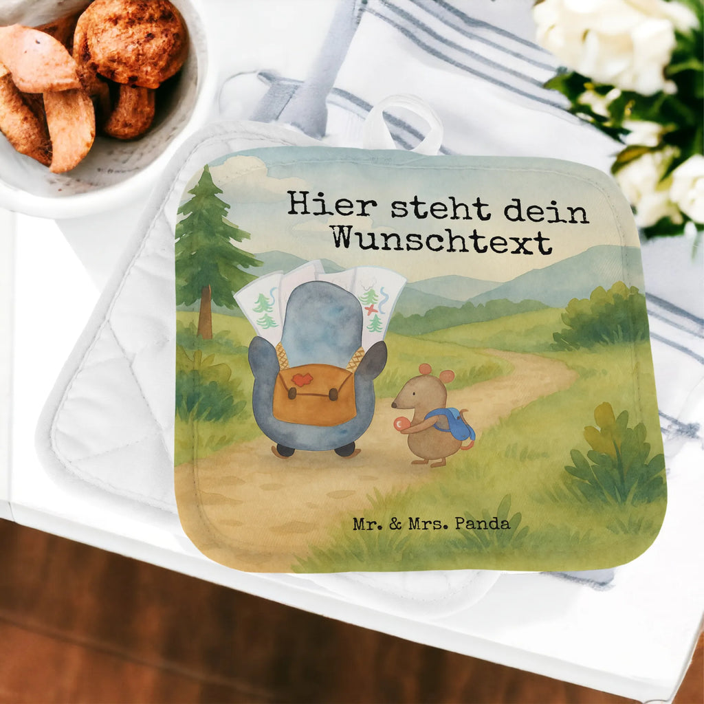 Personalisierte Topflappen Pinguin & Maus Wanderer Design Personalisierter Ofenhandschuh, Topflappen mit Namen, Namensaufdruck, Topflappen Set personalisiert, Personalisierte Topfuntersetzer, Topflappen personalisiert, Pinguin, wandern, Ausflug, Abenteuer, Abenteurer, Wanderlust, Roadtrip, Pinguine