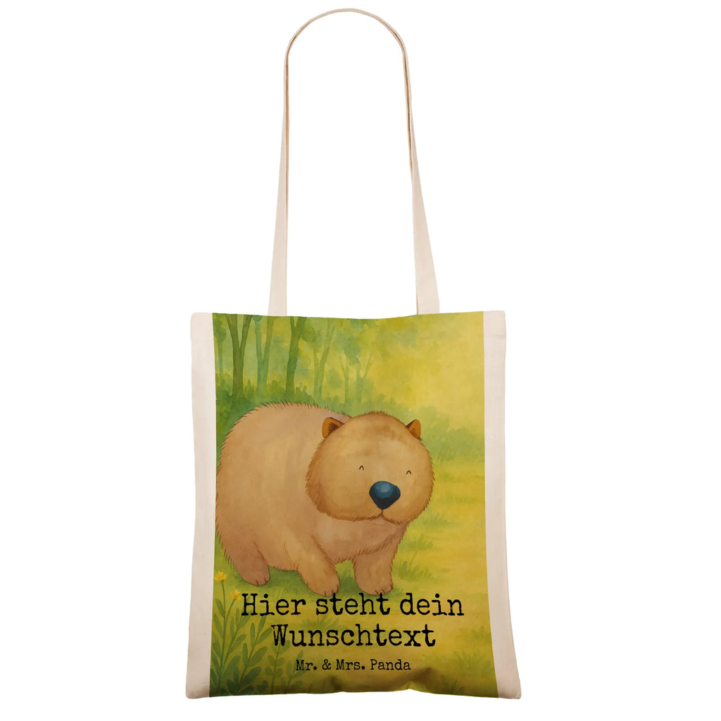 Personalisierte Tragetasche Wombat Design Personalisierte Einkaufstasche, Einkaufstasche mit Namen, Stoffbeutel mit Namen, Personalisierte Tasche, Personalisierter Beutel, Personalisierte Kindergartentasche, Personalisierter Jutebeutel, Personalisierte Beuteltasche, Personalisierter Stoffbeutel, Personalisierte Jutetasche, Tragetasche mit Namen, Tiermotive, Gute Laune, lustige Sprüche, Tiere, Motivation, Wombat, Das Leben ist schön, Australien, Spruch