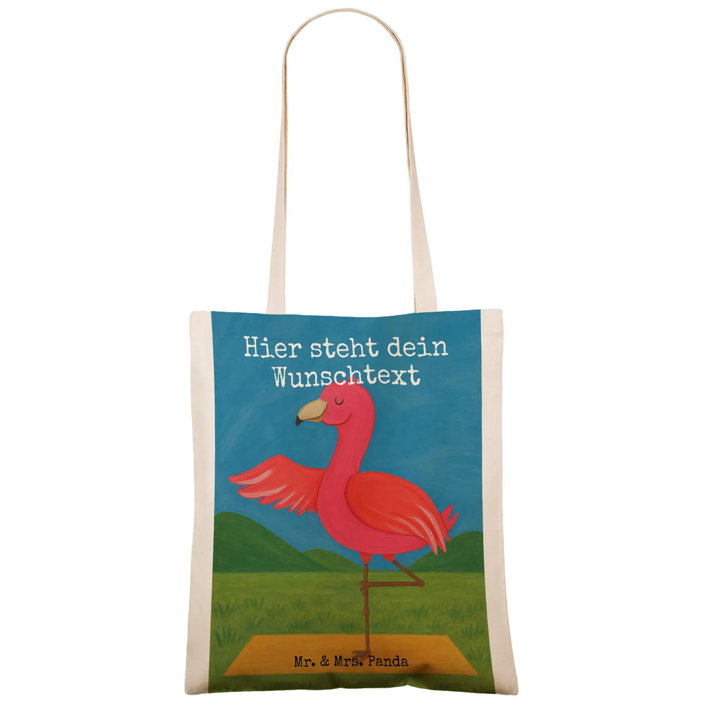 Personalisierte Tragetasche Flamingo Yoga Design Tragetasche mit Namen, Personalisierte Jutetasche, Personalisierter Beutel, Personalisierter Stoffbeutel, Personalisierte Tasche, Personalisierte Einkaufstasche, Stoffbeutel mit Namen, Personalisierter Jutebeutel, Personalisierte Kindergartentasche, Einkaufstasche mit Namen, Personalisierte Beuteltasche, Flamingo, Achtsamkeit, Vogel, Aufregen, Ärger, Yoga, Entspannung, Namaste, Tiefenentspannung, Yoga-Übung