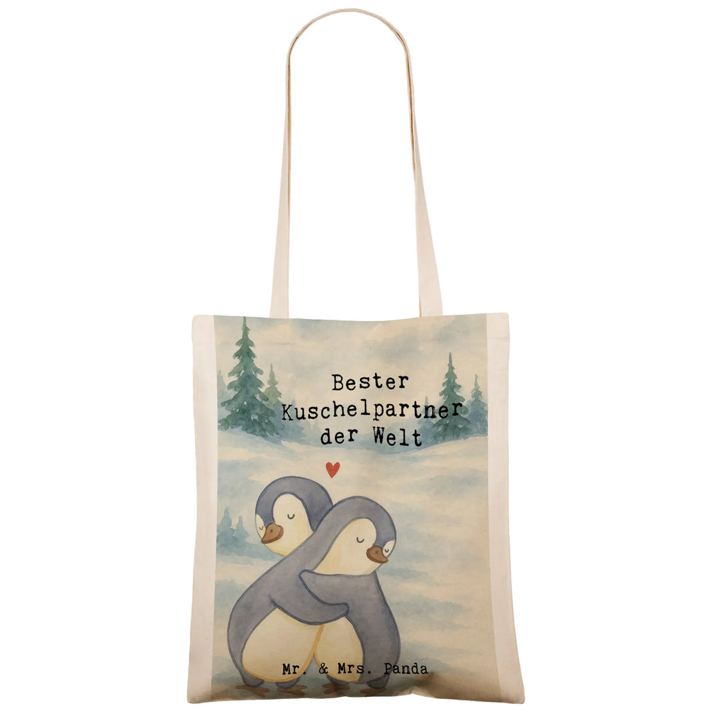 Tragetasche Pinguin Bester Kuschelpartner der Welt Design Einkaufstasche, Shopper, Laptoptasche, Jutetasche, Einkaufstüte, Strandtasche, Beuteltasche, Stofftasche, Badetasche, Beutel, Stoffbeutel, Schultertasche, Tragetasche, Jutebeutel, Tasche, Umhängetasche, für, Dankeschön, Geschenk, Schenken, Geburtstag, Geburtstagsgeschenk, Geschenkidee, Danke, Bedanken, Mitbringsel, Freude machen, Geschenktipp, Freund, Hochzeitstag, Bett, verliebt, Ehepartner, Kuschelpartner, Lebenspartner, Freundin, Kuscheln, Liebe, Partner, Ehemann, Ehefrau