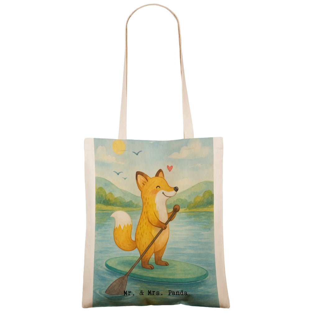 Tragetasche Fuchs Stand Up Paddling Design Stoffbeutel, Laptoptasche, Strandtasche, Stofftasche, Shopper, Umhängetasche, Jutebeutel, Beuteltasche, Beutel, Badetasche, Einkaufstüte, Einkaufstasche, Tasche, Schultertasche, Jutetasche, Tragetasche, Geschenk, Sport, Sportart, Hobby, Schenken, Danke, Dankeschön, Auszeichnung, Gewinn, Sportler, SUB, Stand Up Paddling, Paddle Boarding, Stand up paddle, subben